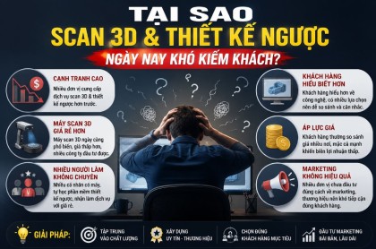 Hiện trạng ngành scan 3d và thiết kế ngược hiện nay ở Việt Nam?