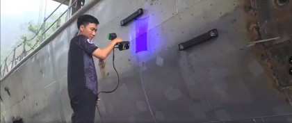 Scan 3D và thiết kế ngược vỏ tàu tại Quảng Ninh