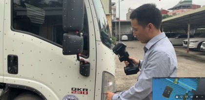 Quét 3d vỏ xe tải suzuki trên máy scan 3d cấu hình khủng