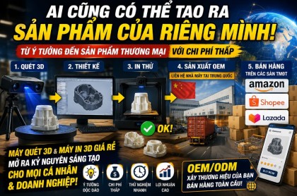 Tại sao ngày nay ai cũng có thể sở hữu sản phẩm thương mại của riêng mình?