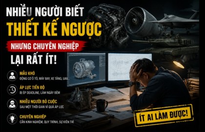 Tại sao hiện nay nhiều người biết thiết kế ngược nhưng chuyên nghiệp lại ít?