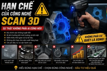 Hạn chế của công nghệ quét 3D hiện nay là gì[Phần 1]