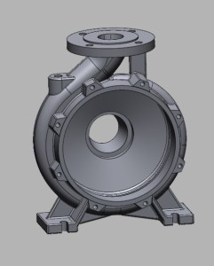 Thiết kế ngược vỏ máy bơm 1