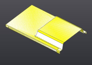 THIẾT KẾ NGƯỢC MẪU NẮP MÁY KÍCH THƯỚC 45x30x1.8mm