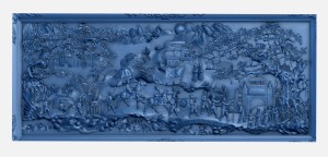 Scan 3D tranh gỗ 3D dài 2m