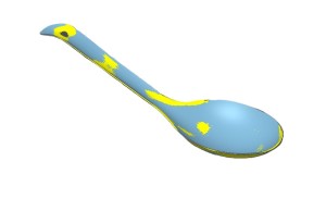Thiết kế ngược cái muôi inox dài 25cm