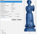 Scan 3D tượng gỗ mẫu Liễu Hạnh cao 70cm 2