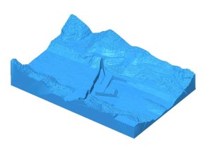 Quét 3D sa bàn thủy điện