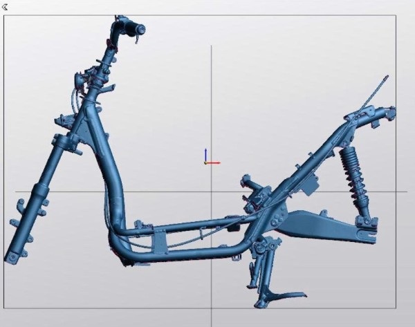 Quét 3d linh kiện xe đạp điện