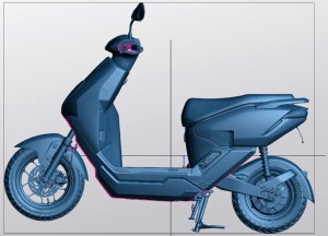 Quét 3D vỏ xe máy điện