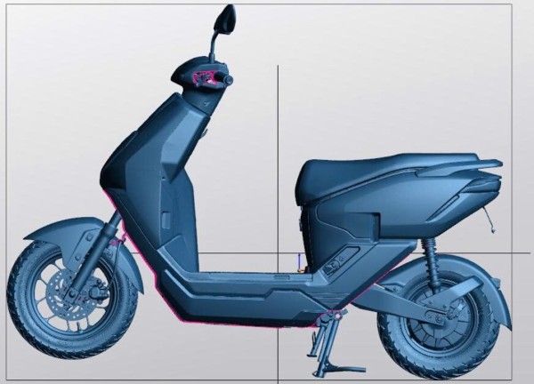 Quét 3D vỏ xe máy điện