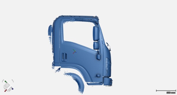 Quét 3D vỏ xe ô tô tải