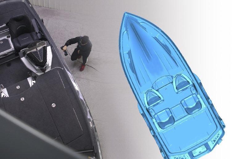 scan board on the FreeScan UE Pro 3D scanner